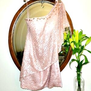 Val Stefani Couture One Shoulder Dress